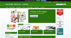 Desktop Screenshot of coatbankmedicalpractice.co.uk
