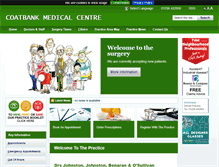 Tablet Screenshot of coatbankmedicalpractice.co.uk